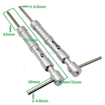 Anti-Vibration Aluminum Landing Gear D4x15xL157mm for RC Model Airplane Warbird - Image 1 of 4