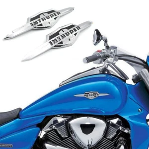 Pair Gas Tank Emblem Badge Decals For Suzuki Intruder VL400 VL800 LC1500 Volusia - Picture 1 of 5