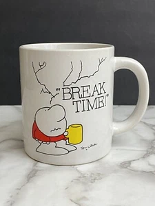 Taza de café Ziggy Break Time 1980 vintage taza de 12 onzas de gres rara - Imagen 1 de 8