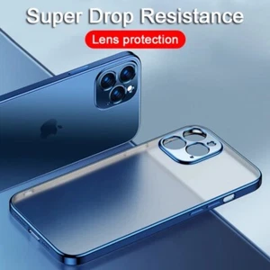 foreground Luxury Plating Square Frame Silicone Transparent Case for iPhones - Picture 1 of 12