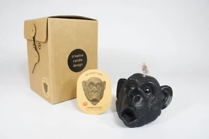 Handmade Black Chimpanzee Candle Gift - Unique Handmade Animal Candle Gift - Picture 1 of 9
