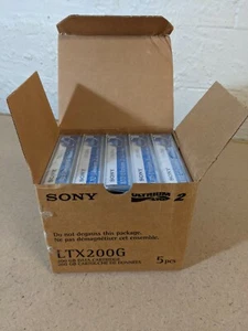 5-Pack Sony LTX200G LTO Ultrium 2 Data Cartridges *OPEN BOX* - Picture 1 of 2