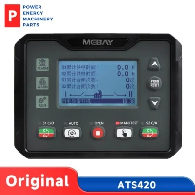 Original MEBAY ATS420 ATS Controller Automatic Transfer Switch Control Panel - Image 1 of 4