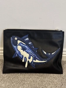 KENZO Paris Leather Clutch Purse Authentic - Picture 1 of 5
