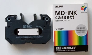 1x ALPS MD ink Cassette Farbband GLOSSY MDC-FLCG für MD2000 2010 2300 4000 S/J - Picture 1 of 3