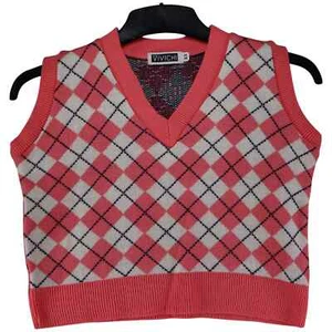 Jersey Vivichi para mujer talla XS multicolor sin mangas cuello en V 100 % acrílico - Imagen 1 de 8