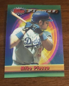 Mike Piazza 1994 Topps Finest #1 Los Angeles Dodgers HOFer