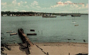 Groton Harbor dalla nuova Londra 1910 CT - Foto 1 di 2