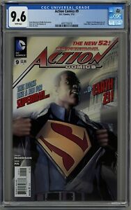 ACTION COMICS #9 CGC 9.6 WHITE PAGES DC 2012