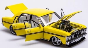1/18 AutoArt XY Ford Falcon GTHO Street Machine 'Hazard' Neon Yellow Brand New - Picture 1 of 23