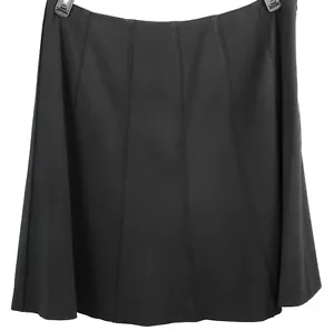 Valerie Stevens A-Line Panel Skirt 16 Blk 36"W Knee Length Lined Career Classic - Picture 1 of 4