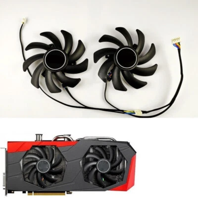 Graphics Cooling Fan 5pin+2pin For ASUS POSEIDON GTX770 780 980Ti FDC10H12S9-C - Image 1 of 4