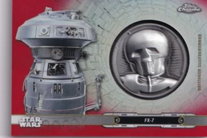 2019 Topps Star Wars Chrome Relic Commemorative Medallion FX-7 - 2-1B Red 1/5 - Bild 1 von 2