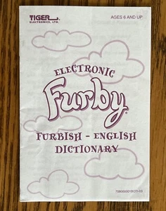 Diccionario de inglés Furby Electronic Babies para amueblar - 1999 - Imagen 1 de 5