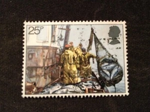 GB 1981 SG1169 FISHING INDUSTRY 25P HOISTING SEINE NET - USED - Picture 1 of 1