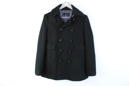 autentico cappotto nero DSQUARED2 da donna taglia 44 cappotto Pea