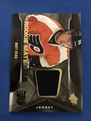 2011-12 SPX Rookie Materials Matt Read Philadelphia Flyers Black Jersey - Image 1 of 2