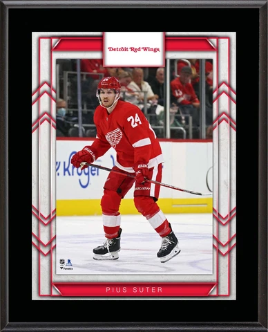 Pius Suter Detroit Red Wings 10.5" x 13" Sublimated Player Plaque Cover