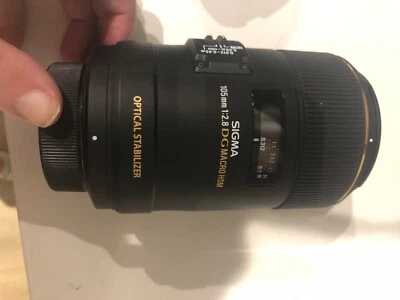 Sigma 105mm f/2.8 EX DG OS HSM Macro Lens for Nikon AF Cameras 258306 - Image 1 of 3