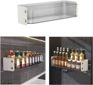 Self-Adhesive Spice Rack – Kitchen Wall Organiser for Seasoning Jars & Bottles - Picture 1 of 6