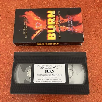 BURN - The Burning Man Arts Music Festival - VHS Rare 2000 Color Documentary - Image 1 of 4