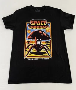 Neu Space Shrooms kurzärmliges T-Shirt von Spencer schwarz Small S 0124a - Bild 1 von 5