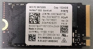 WD PC SN7100S 1TB SSD M.2 2242 PCIe Gen 4 x 4 OPAL with M.2 2280 Adaptor - Afbeelding 1 van 2