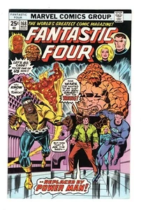 FANTASTIC FOUR 168,FINE (6.0) THING LEAVES FF, LUKE CAGE JOINS FF, WRECKER APP* - Picture 1 of 2