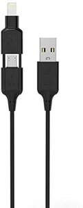 SCOSCHE I3M CHARGE & SYNC CABLE WITH MFi-CERTIFIED LIGHTNING CONNECTION - 3' ft - Picture 1 of 4