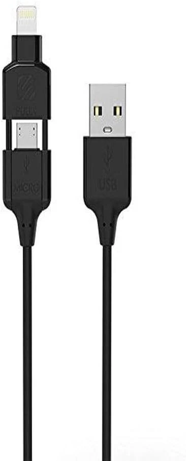 SCOSCHE I3M CHARGE & SYNC CABLE WITH MFi-CERTIFIED LIGHTNING CONNECTION - 3' ft - Image 1 of 4