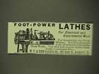 1913 W.F. & John Barnes Lathes Ad - Foot-Power