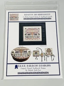 Blue Ribbon Designs Beauty In Simplicity Cross Stitch Pattern Pinkeep Fob - Picture 1 of 3