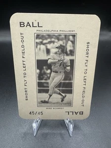 Donruss Throwback Threads Ball Short Fly-Out 2005/45 Mike Schmidt Salón de la fama - Imagen 1 de 3