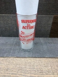 National Periodical 1964 Superman In Action 5-3/4" Drinking Glass Polaner 5A - Picture 1 of 9