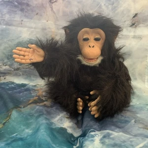FurReal Cuddle Chimp Interactive Chimpanzee Monkey Tested Works w New Batteries - Picture 1 of 7