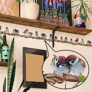 Create a Stunning Scene with Removable Bird Wall Stickers Vinyl Art Decals - Picture 1 of 11