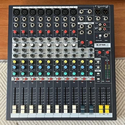 Soundcraft EPM8 8 Mono+2 Stereo Channel 2 Bus Recording/Live Mixer Console F/S - Image 1 of 3