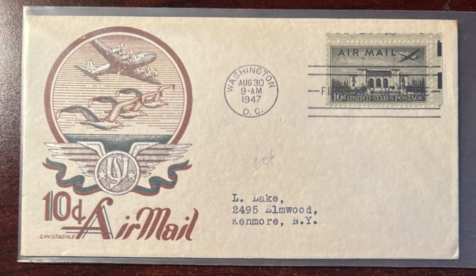 #C34 Pan American Building addressed FDC with Staehle cachet - Image 1 of 1