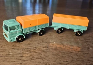 Vintage Matchbox 1 & 2: Mercedes Truck and Trailer, by Lesney (England), 2 of 2 - Picture 1 of 12