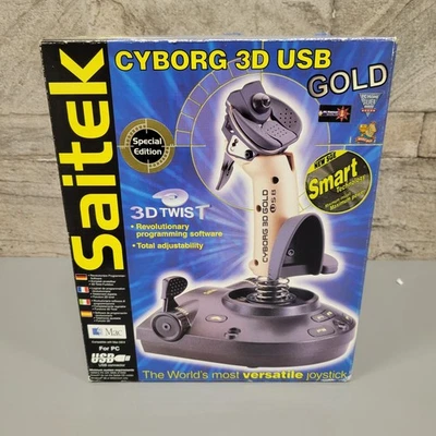 Saitek Cyborg 3D Gold (J13G) Video Games Controller NIB - Image 1 of 4