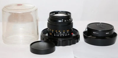 Leica Leitz Black Summilux M 50mm f/1.4 V2 From 1986 Germany Free USA Ship - Image 1 of 4