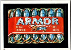 Álbum pegatinas Topps Wacky Packages 1982 #60 Armor Hot Dogs - Envío gratuito - Imagen 1 de 2