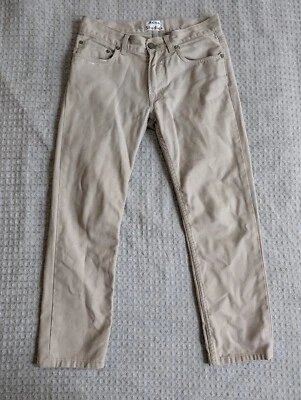 Jeans Acne Studios Adulto 30 Dobladillo Ajustes 28x24 Beige As Pierna Recta 5 Bolsillos Foto 1 de 4