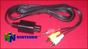 Stereo A/V AV Audio Video TV Cable Plug Cord for the Nintendo 64 N64 System NEW - Picture 1 of 1