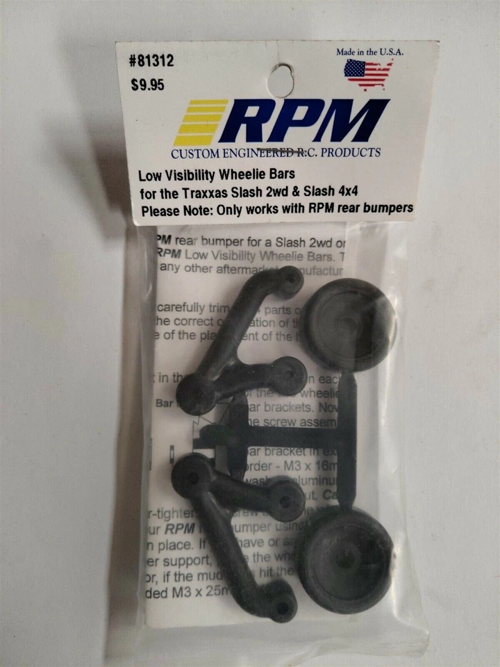 Low Visibility Wheelie Bars (Slash 2WD/4x4) RPM81312 - Image 1 of 1