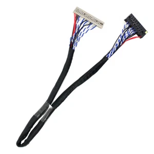 LVDS Cable DF14 20pin 1 Channel 8-bit LCD Screen Display Wire D8 20P Connector - Picture 1 of 8
