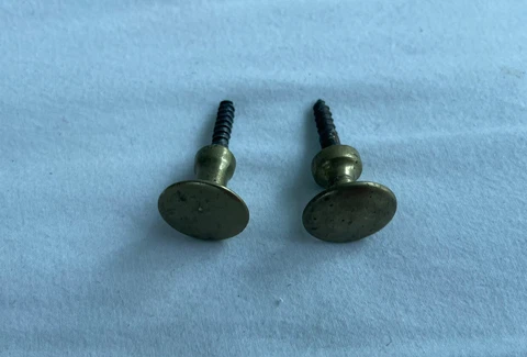 2 French Antique VERY SMALL Stacking Barrister Bookcase Knobs drawer Pulls Cover
