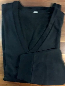 Maglione scollo a V in cotone senza marchio, nero, taglia XL, usato - Foto 1 di 4