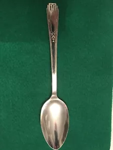 Vintage Oneida Community Friendship Medality Tudor Plate Art Deco Serving Spoon - Picture 1 of 8