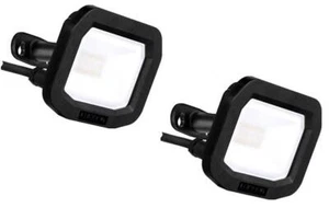 2 X Luceco LED Flood Light Outdoor 10W Low Energy Security Light Weather Proof - Picture 1 of 7